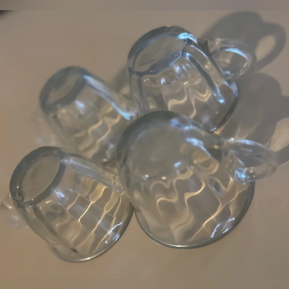 Vintage 1970s Tulip Inspired Punch Bowl Glasses (4) - Picture 7 of 7